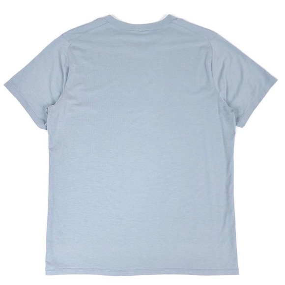 LULULEMON Fundamental Crew Short Sleeve Tech Tshirt in Dusty Blue Mens Small - Picture 4 of 5